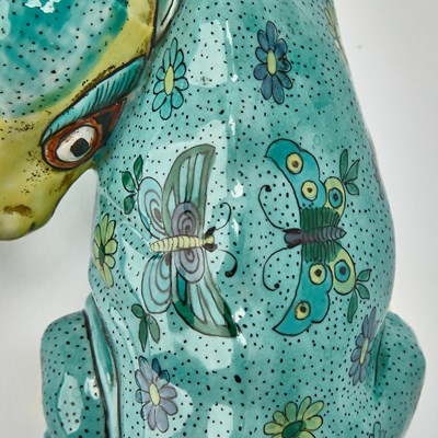Lot 121 - Two Porcelaine de Paris Hand-Painted Porcelain Animals in the Chinese Taste