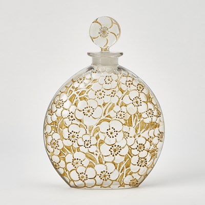Lot 269 - R. Lalique Molded Glass "Le Lys" for D'Orsay Perfume Bottle and Stopper