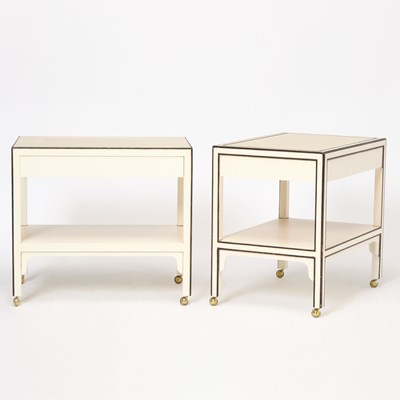 Lot 659 - Pair of Modern Painted Side Tables