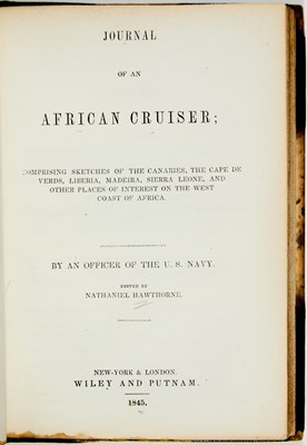 Lot 160 - Journal of an African Cruiser, edited by Hawthorne