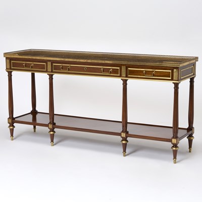 Lot 237 - Louis XVI Style Marble Top Console Desserte