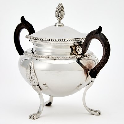 Lot 162 - Continental Empire Style Silver Coffee Service