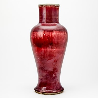 Lot 209 - A Chinese Langyao-Type Porcelain Vase, Guanyinzun