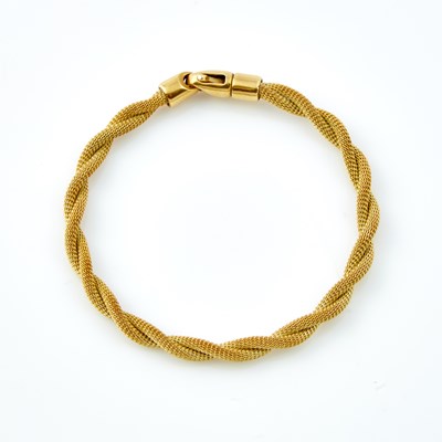 Lot 152 - Gold Flexible Bracelet, 14K 10 dwt.