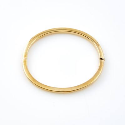 Lot 156 - Gold Rigid Bracelet, 14K 3 dwt.