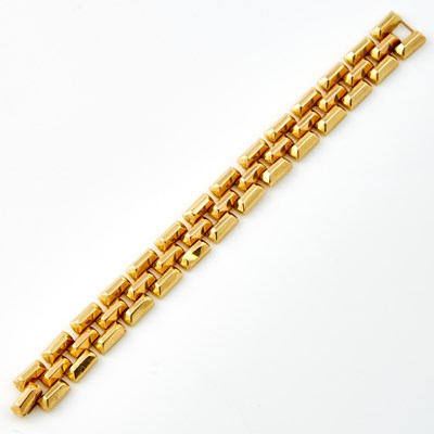 Lot 201 - Gold Flexible Bracelet, 18K 22 dwt.