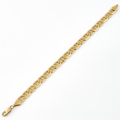 Lot 214 - Gold Flexible Bracelet, 14K 11 dwt.