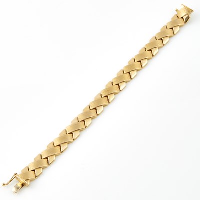 Lot 219 - Gold Flexible Bracelet, 14K 9 dwt.