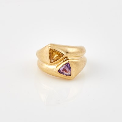 Lot 389 - Gold and Stone Ring, 14K 5 dwt. all
