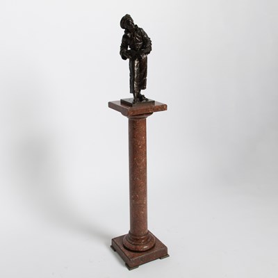 Lot 290 - Patinated Bronze Figure of a Minstrel: Au Clair de la Lune