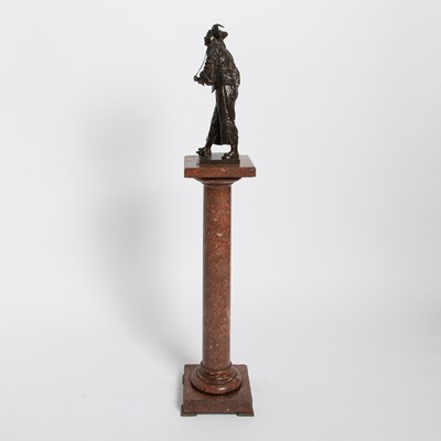 Lot 290 - Patinated Bronze Figure of a Minstrel: Au Clair de la Lune