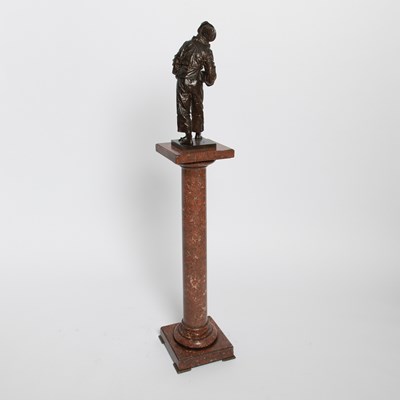 Lot 290 - Patinated Bronze Figure of a Minstrel: Au Clair de la Lune