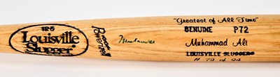 Lot 230 - Louisville Slugger signed by Muhammad Ali.