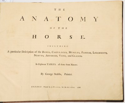 Lot 93 - George Stubbs on the anatomy of the horse