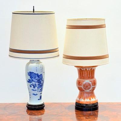 Lot 1105 - Two Chinese Porcelain Vases