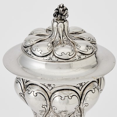 Lot 160 - German Silver Covered Cup