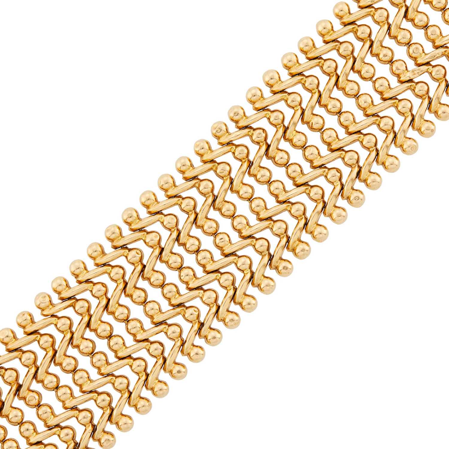 Lot 57 - Wide Gold Bracelet