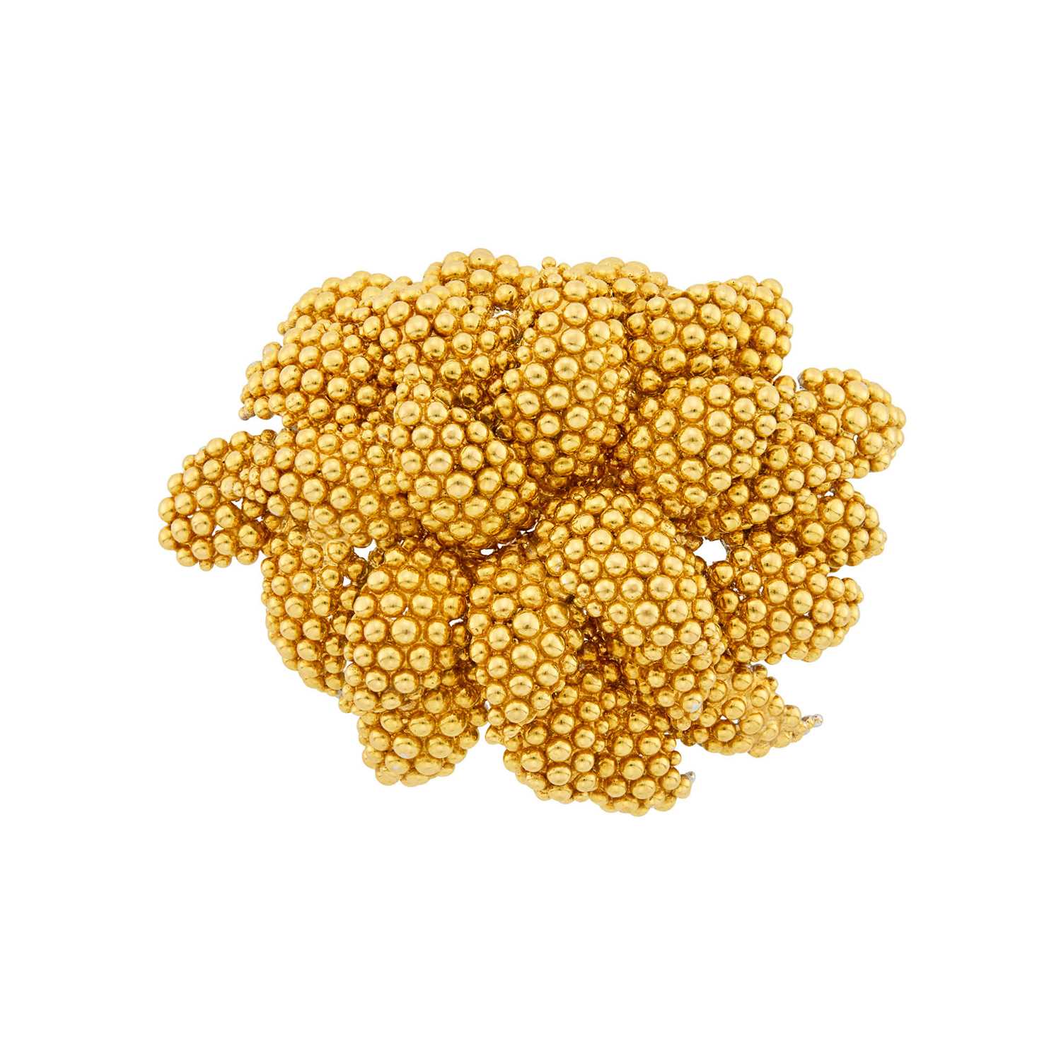 Lot 165 - David Webb Two-Color Gold Clip-Brooch