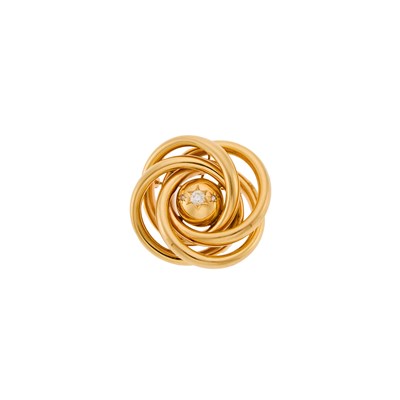Lot 2122 - Gold and Diamond Pendant-Brooch