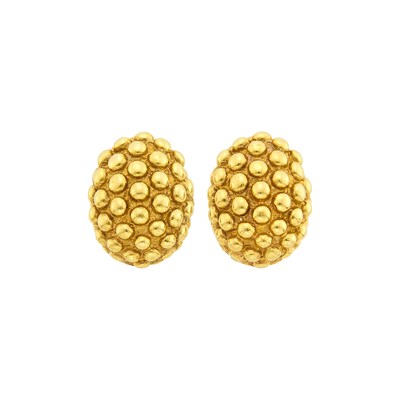 Lot 162 - Pair of Gold Earclips