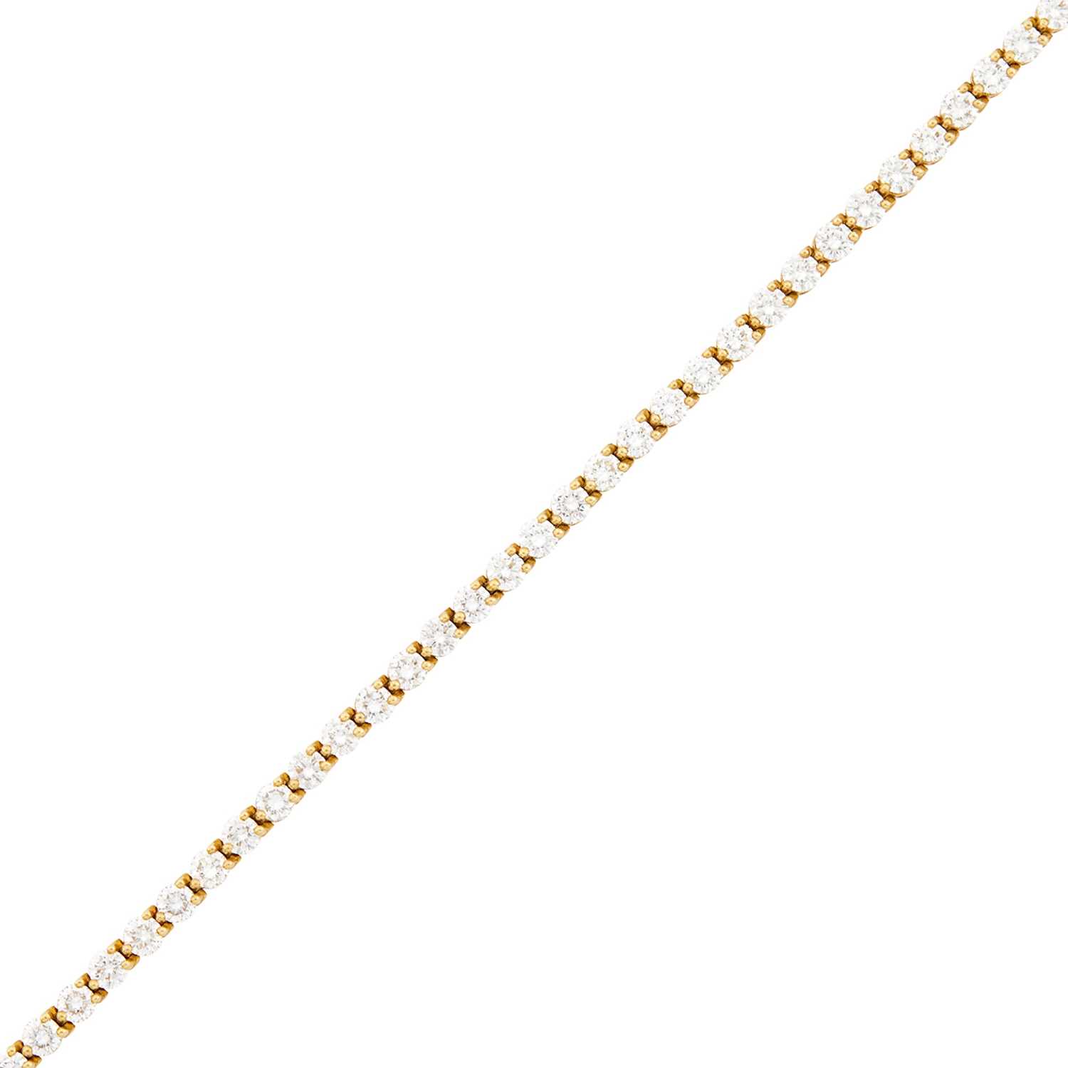Lot 141 - Tiffany & Co. Gold and Diamond Bracelet