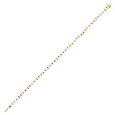 Lot 141 - Tiffany & Co. Gold and Diamond Bracelet