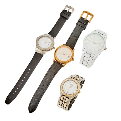 Lot 1277 - Four Metal Wristwatches
