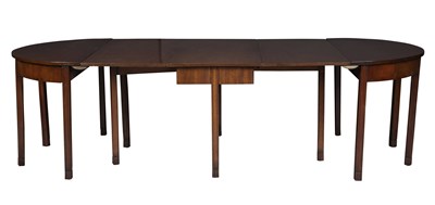 Lot 168 - George III Mahogany Three-Part Banquet Table