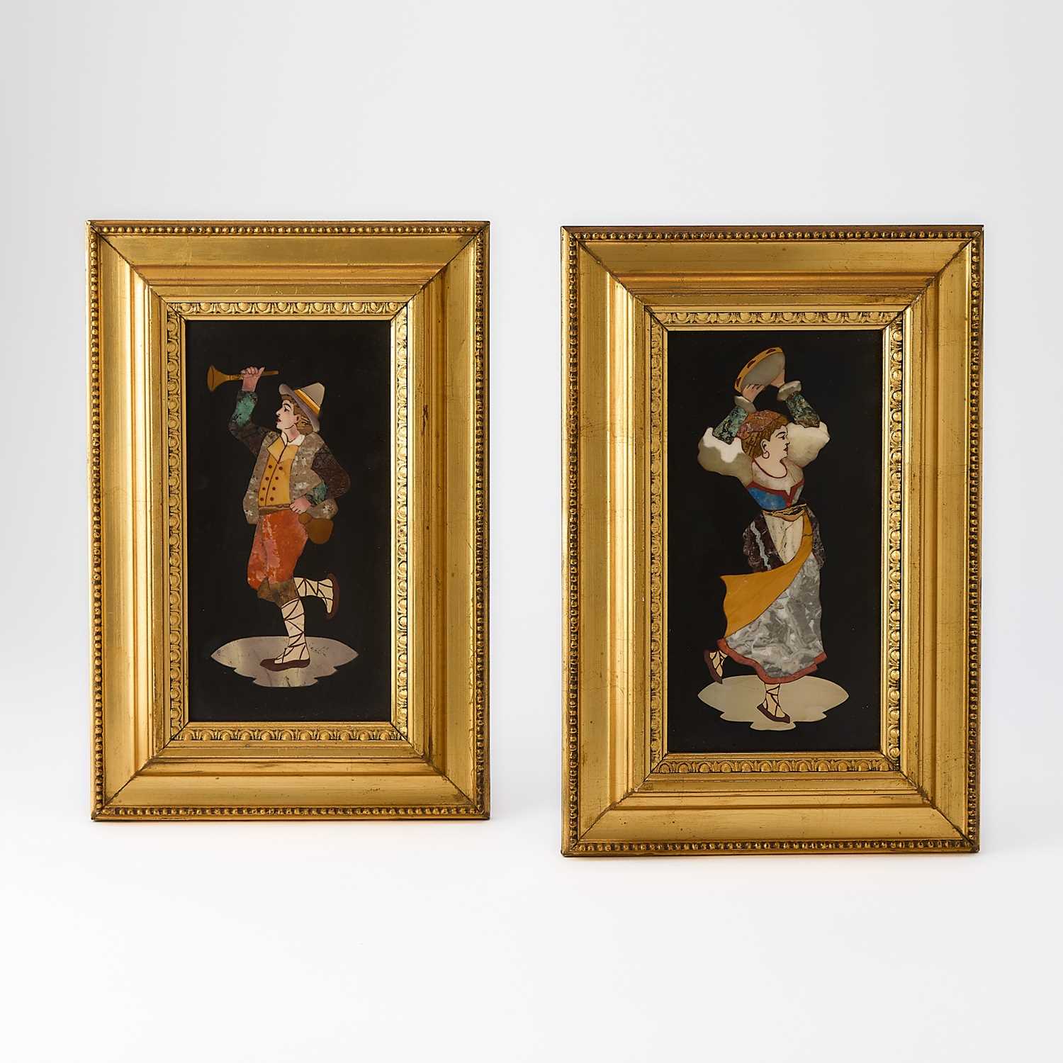 Lot 278 - Two Italian Pietra Dura Plaques