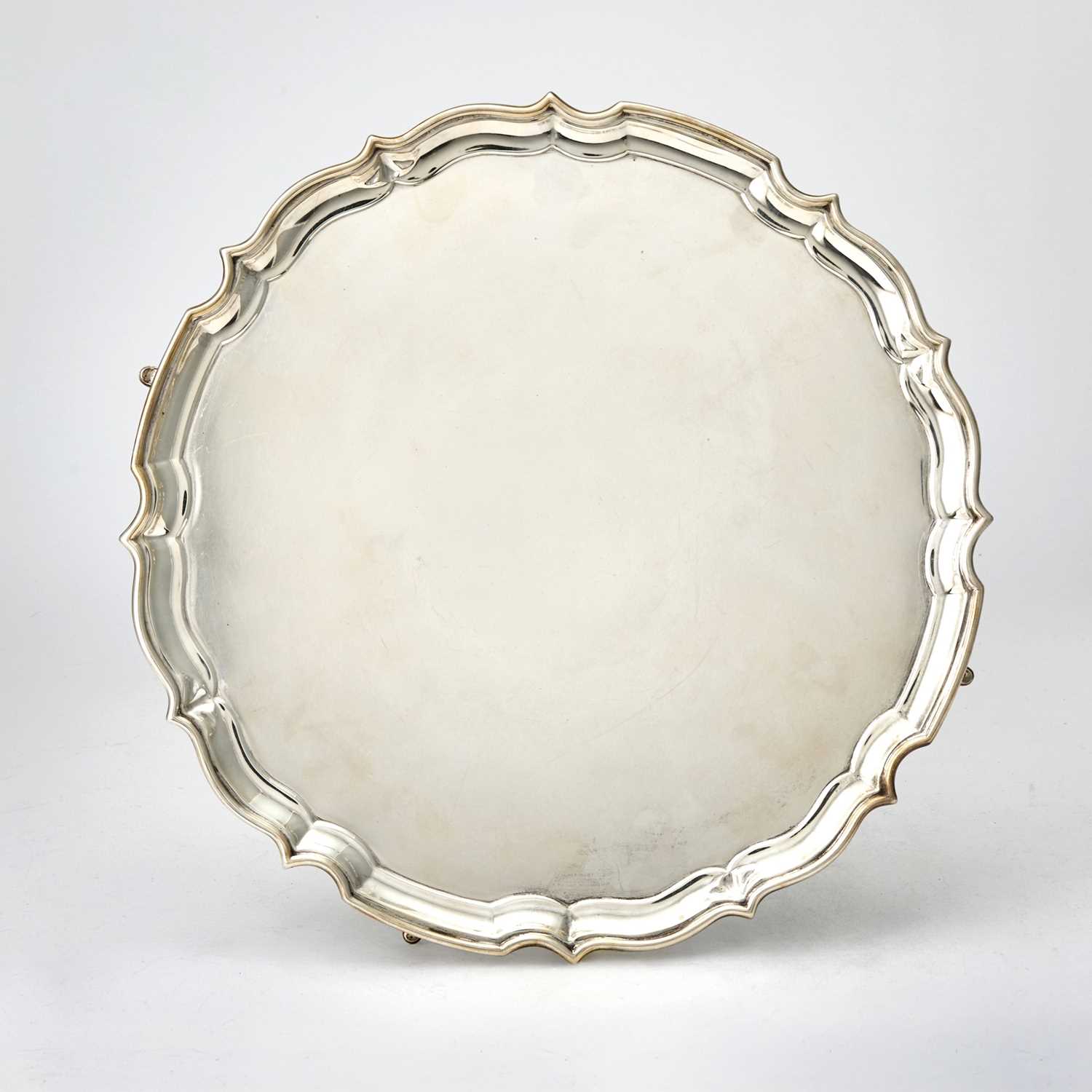 Lot 128 - George V Sterling Silver Footed Salver
