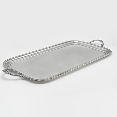 Lot 1147 - George V Sterling Silver Two-Handled Tray