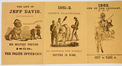 Lot 44 - An amusing Jefferson Davis cartoon pamphlet