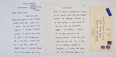 Lot 174 - A letter by John Le Carré expressing disgust over the War in Afghanistan
