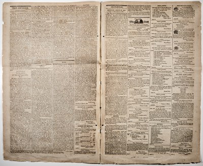 Lot 14 - An early issue of the Charleston Courier from 1806