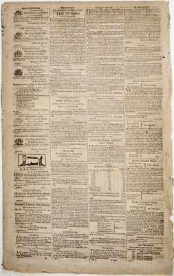 Lot 14 - An early issue of the Charleston Courier from 1806