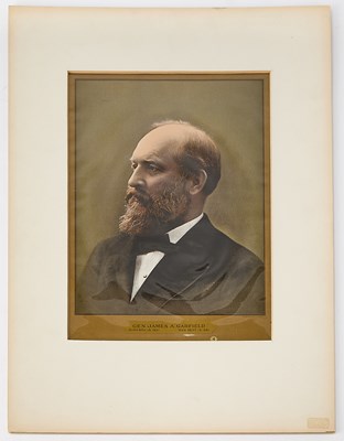 Lot 51 - James Garfield memorial service card and the signature of his assassin