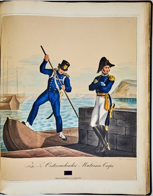 Lot 129 - A magnificently hand-colored work on the Imperial-Royal Austrian Army