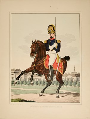 Lot 146 - Hand-colored lithographs depicting the Vienna Militia
