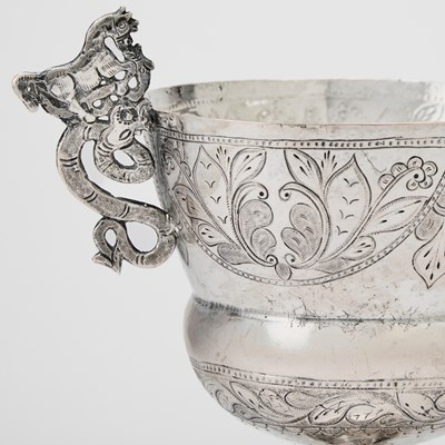 Lot 176 - Pair of South American Silver Cups