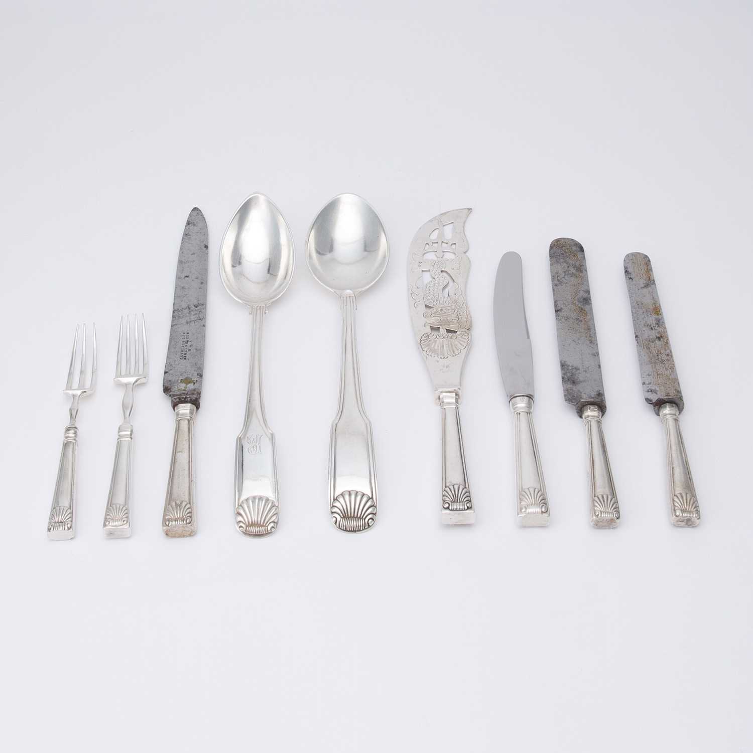 Lot 178 - Portuguese Silver Part Flatware Service