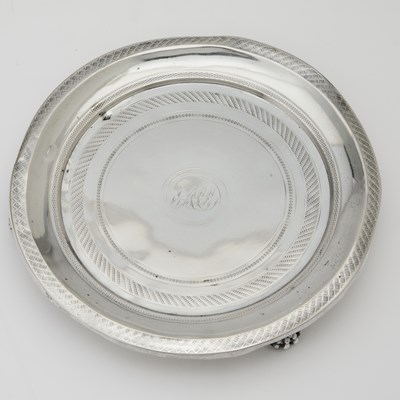 Lot 231 - Five Silver Salvers and Waiters