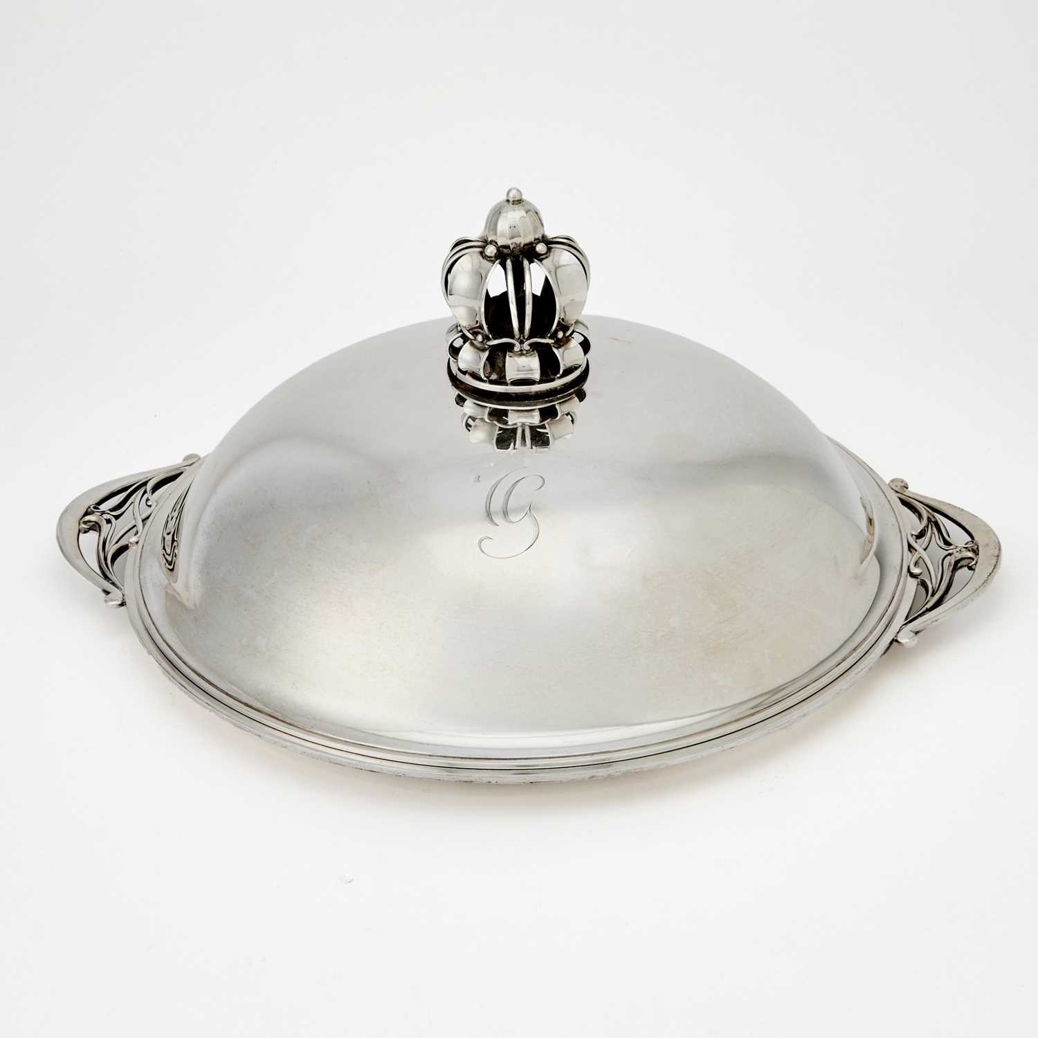 Lot 159 - Danish Sterling Silver Covered Dish