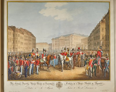 Lot 156 - A scarce suite of plates depicting the armies of Europe