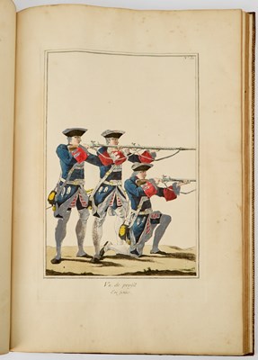 Lot 103 - A colored copy of Baudoin's Exercise de l'Infanterie Francoise