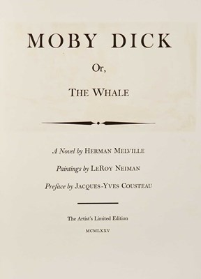 Lot 278 - Leroy Neiman's own copy of his illustrated Moby Dick
