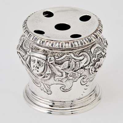 Lot 125 - George V Sterling Silver Inkstand