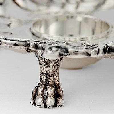 Lot 125 - George V Sterling Silver Inkstand