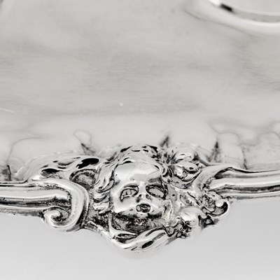 Lot 125 - George V Sterling Silver Inkstand