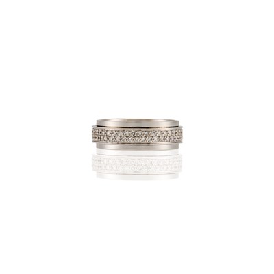 Lot 1153 - Piaget Gentleman's White Gold and Diamond 'Possession' Band Ring