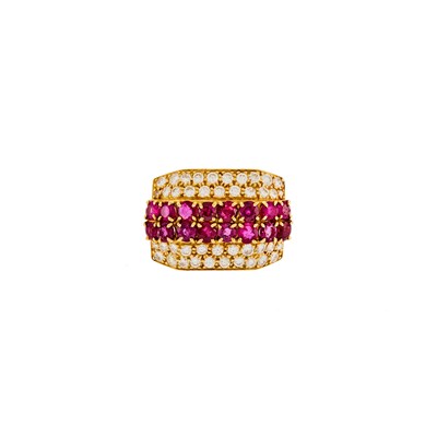Lot 1229 - Gold, Ruby and Diamond Enhancer
